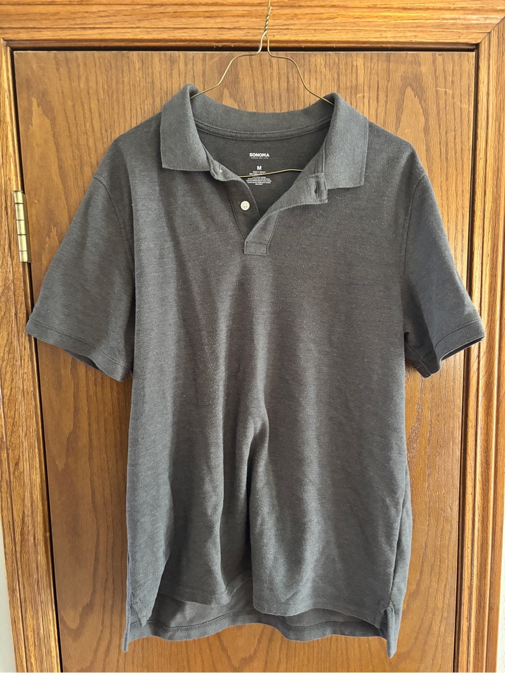Sonoma Men’s Charcoal Gray Polo Shirt